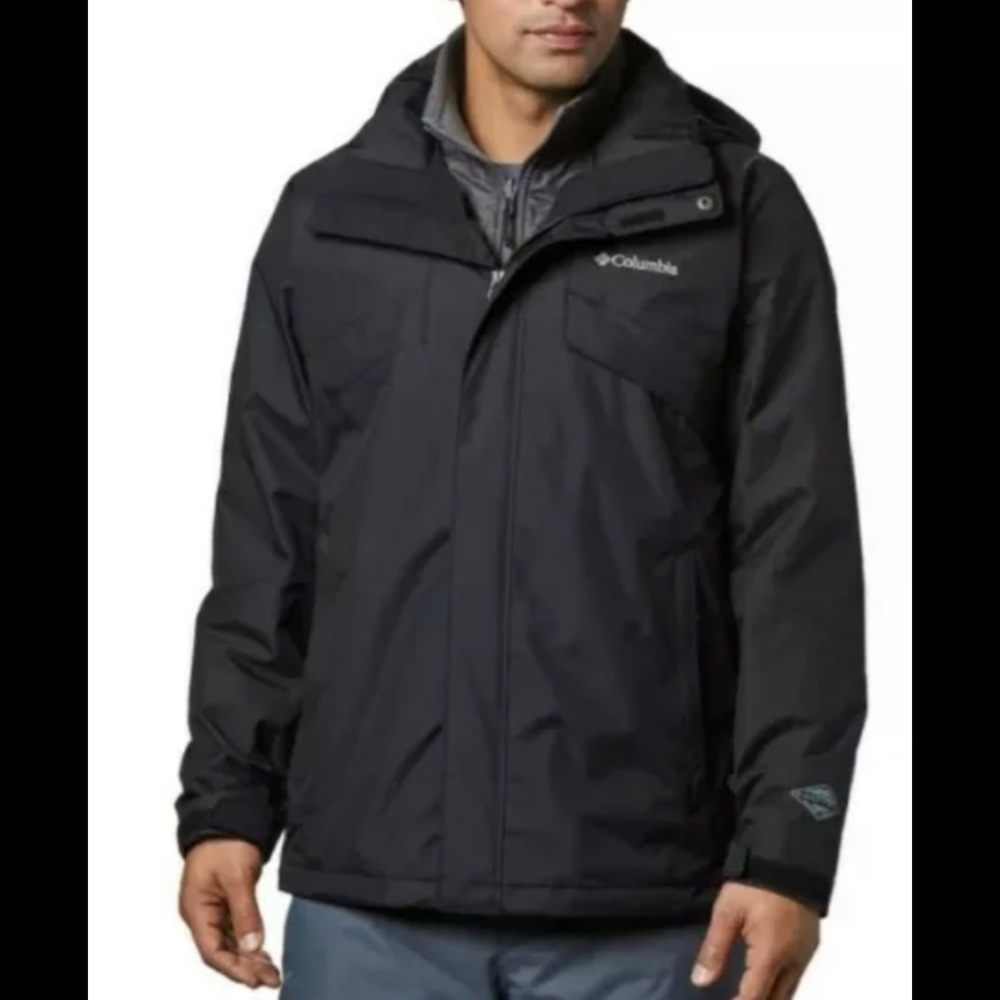 Columbia Men's Bugaboo II Fleece Interchange Snow Omni-Tech Jacket Black Size M